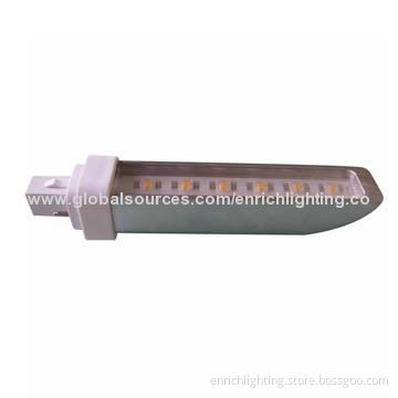 G23-2/GX23-2 LED PL Bulbs with 6W Power, 80-piece of 3528 SMD, 180° Viewing Angle, 85 to 265V X